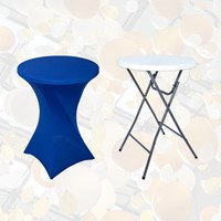 Tafelrok BRASQ voor statafel 80cm blauw-2