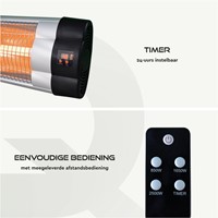 Terrasverwarmer BRASQ PHW200 hangend elektrisch met afstandbediening-4
