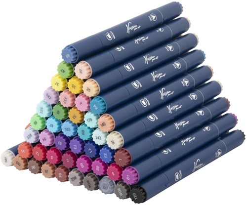 Alcoholmarkers Nassau Arts duopunt set à 48 kleuren-2