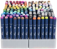 Alcoholmarkers Nassau Arts duopunt set à 168 kleuren-2