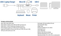 Hub ACT USB-C 3.0, 3x USB-A cardreader PD p-through-6