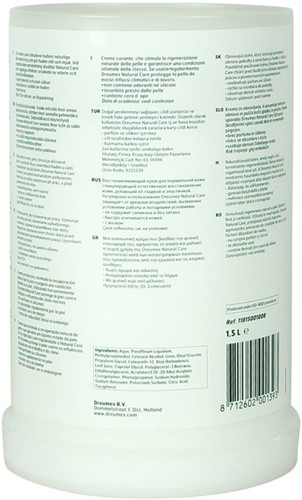 Handcrème Dreumex Natural Care vulling One2clean 1500ml-3