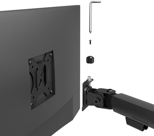 Monitorarm Neomounts NERO triple 17-27" zwart-6
