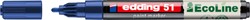 Paintmarker edding 51 EcoLine op waterbasis 1-2mm blauw