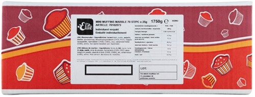 Muffins Elite mini marble 70 stuks-3