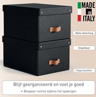 Opbergdoos Leitz Puro met deksel 17 liter set van 2 zwart-3