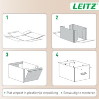 Opbergdoos Leitz Puro met deksel 17 liter set van 2 zwart-3