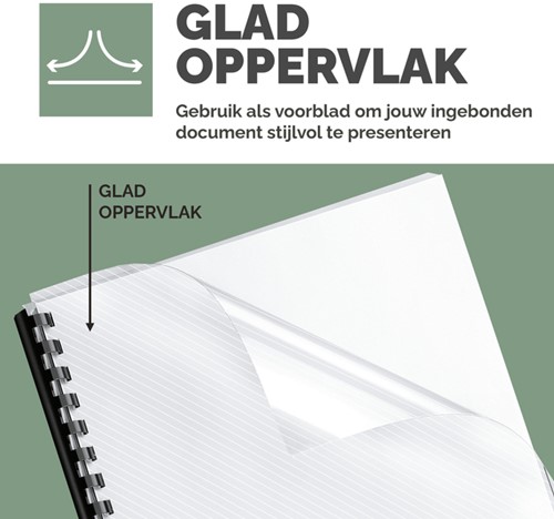 Voorblad Fellowes A4 PET 150micron recycled 100 stuks-2