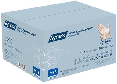 Handschoen Hynex vinyl M transparant 4.5gr 100 stuks-2