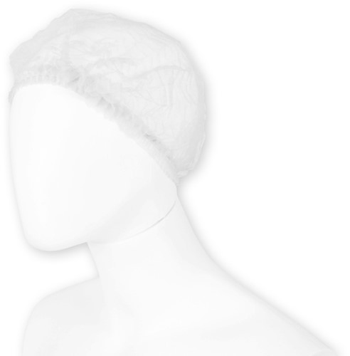 Haarnet Hynex clip non-woven wit pp 100 stuks-3