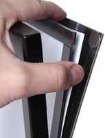 Menustandaard Office magnetisch acryl vak A4 zwart-3