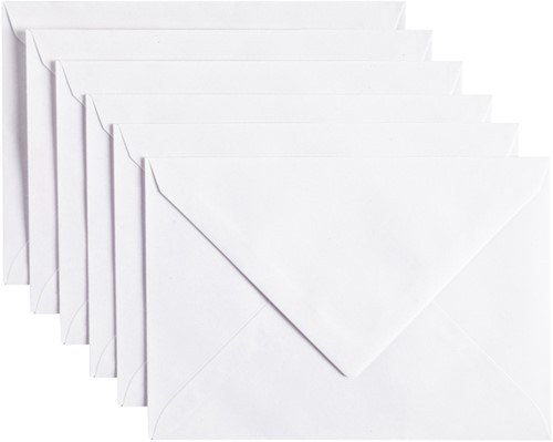 Envelop Papicolor C6 114x162mm kraft wit