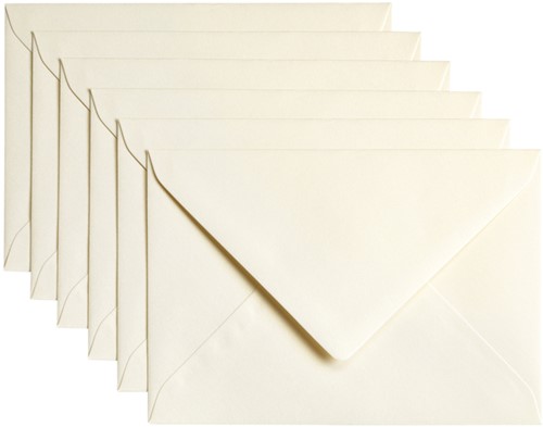Envelop Papicolor C6 114x162mm metallic ivoor