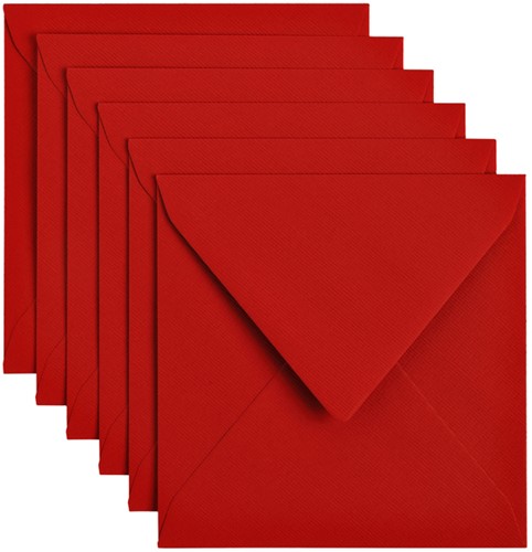Envelop Papicolor 140x140mm rood