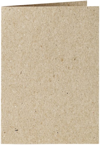 Correspondentiekaart Papicolor dubbel 105x148mm kraft grijs