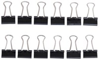Papierklem MAUL 213 foldback 16mm zwart 12 stuks-3