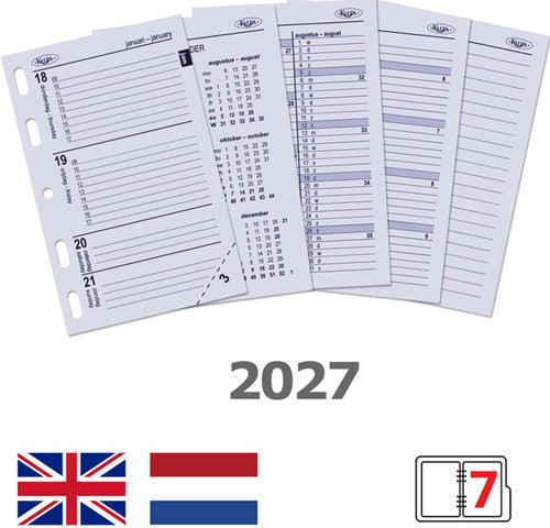 Agendavulling 2027 Kalpa Mini 7dagen/2pagina's-3