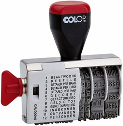 Woord-datumstempel Colop 04000 met 12 teksten