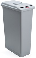 Afvalbak Rubbermaid Slim Jim vertrouwelijke documenten 87L grijs