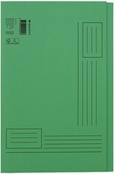 Vouwmap Quantore Folio ongelijke zijde 230gr groen