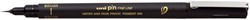 Fineliner Uni-ball Pin brush EF zwart