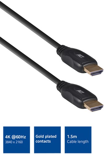Kabel ACT HDMI High Speed type 1.4 1.5 meter