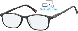 Bril Montana +0.00dpt blue Light filter zwart