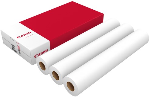 Inkjetpapier Canon 610mmx50m 75gr standaard 3 rol