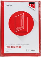 Vouwmap Quantore A4 ongelijke zijde 230gr rood-2