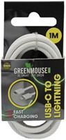 Kabel Green Mouse USB-C to Lightning data Woven 1m blisterverpakking-2