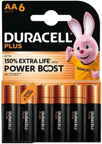 Batterij Duracell Plus Powerboost AA X6