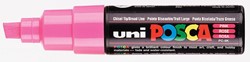 Verfstift Posca PC8K B schuin roze