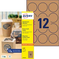 Etiket Avery L7106-25 60mm kraft 300st-2