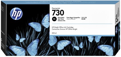 Inktcartridge P2V73A 730 300ml foto zwart