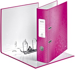 Ordner Leitz Wow 1005 180° 85mm karton A4 roze