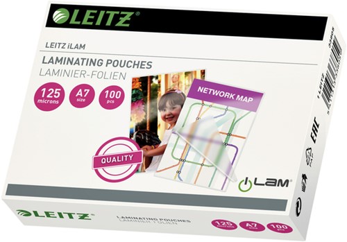 Lamineerhoes Leitz iLAM A7 2x125micron EVA 100stuks