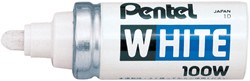 Viltstift Pentel 100W lakmarker rond wit 4mm