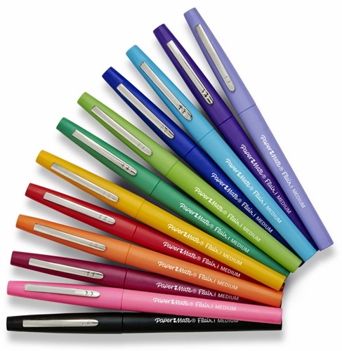 Fineliner Paper Mate Flair original zwart 1.0mm-3
