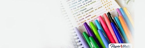 Fineliner Paper Mate Flair Candypop assorti 1.0mm blister à 6 stuks-2