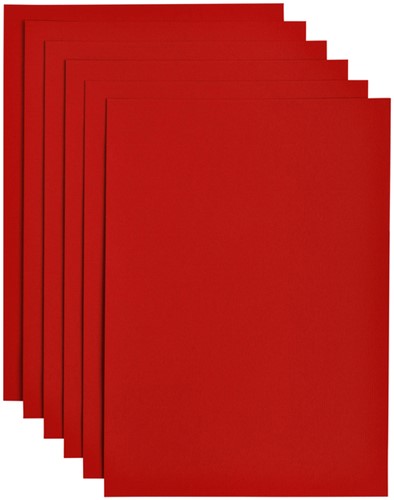 Kopieerpapier Papicolor A4 200gr 6vel rood