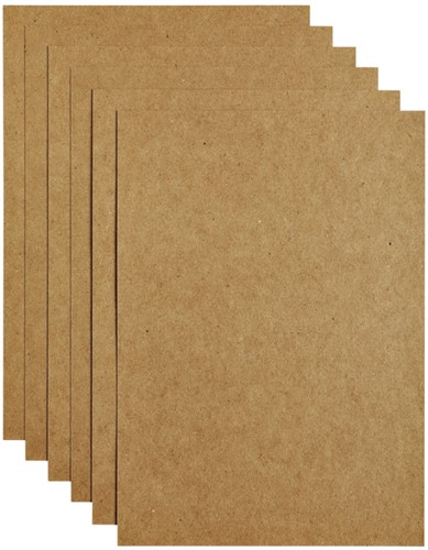 Kopieerpapier Papicolor A4 220gr 6vel kraft bruin