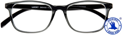 Leesbril I Need You Lucky +1.00 dpt grijs-zwart