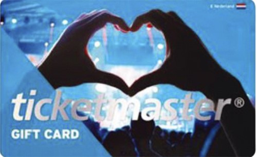 Cadeaukaart LEEG env Ticketmaster