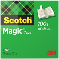 Plakband Scotch Magic 810 19mmx33m onzichtbaar mat