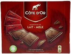 Chocolade Cote d'Or 10gr mignonnette melk 120 stuks