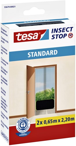 Insectenhor Tesa 55679 voor deuren 2x0,65x2,2m zwart