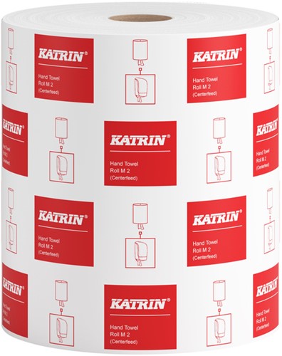 Handdoekrol Katrin 2-laags wit medium 150mx205mm