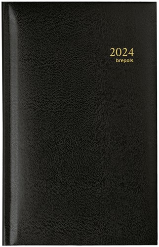 Agenda 2024 Brepols Interplan Lima 7dag/2pagina's zwart