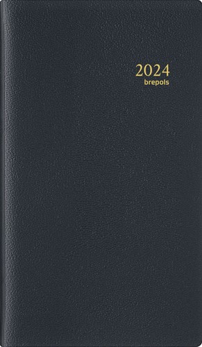 Agenda 2024 Brepols Interplan Genova 7dag/2pagina's spiraal zwart