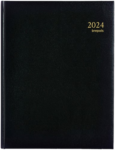 Agenda 2024 Brepols Timing Lima 7dag/2pagina's zwart
